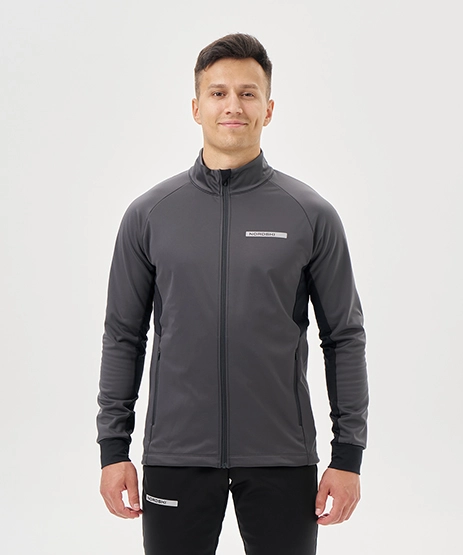 Тренировочная куртка Nordski Core Graphite/Black