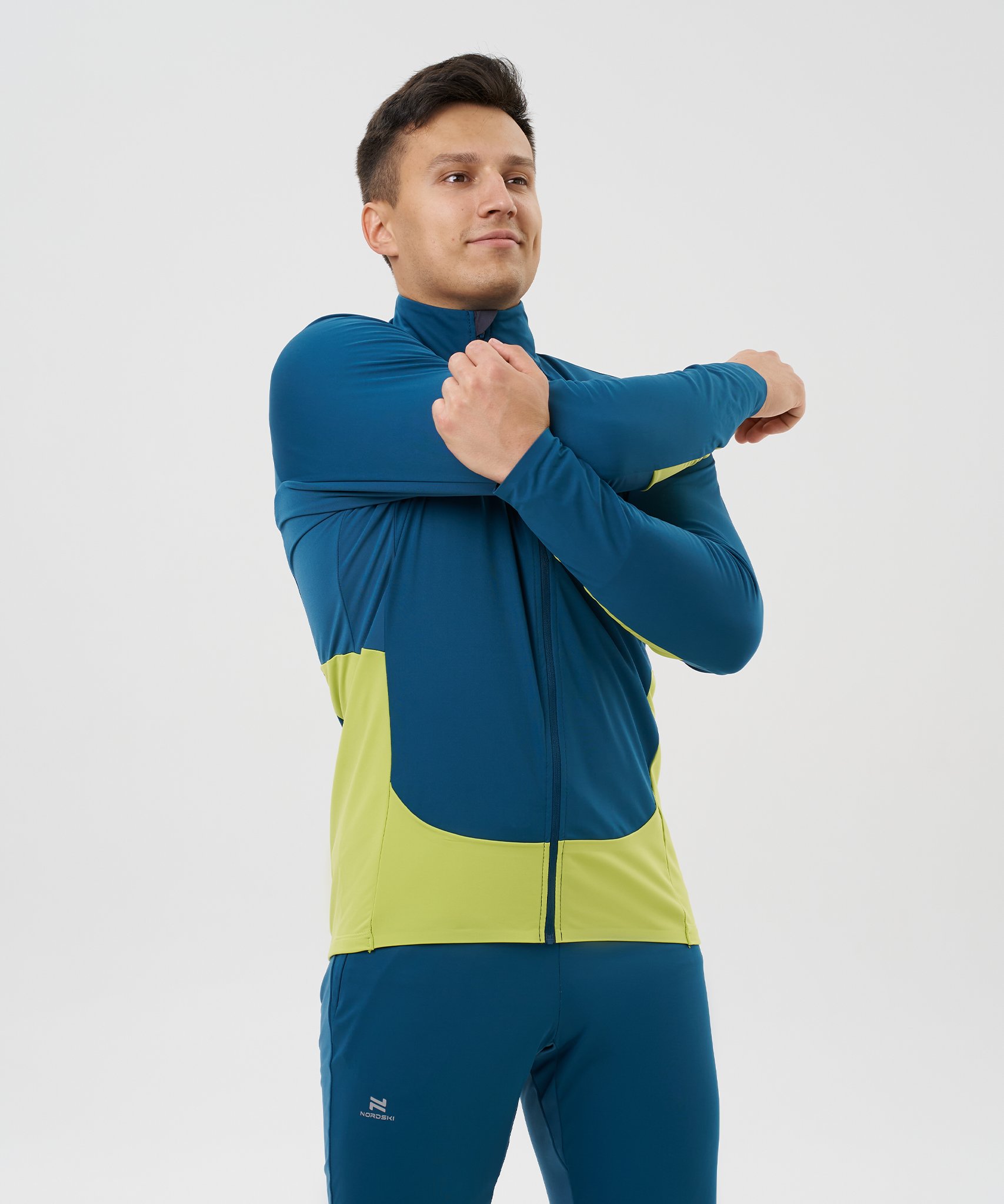 Тренировочная куртка Nordski Race Dark Jeans/Lime