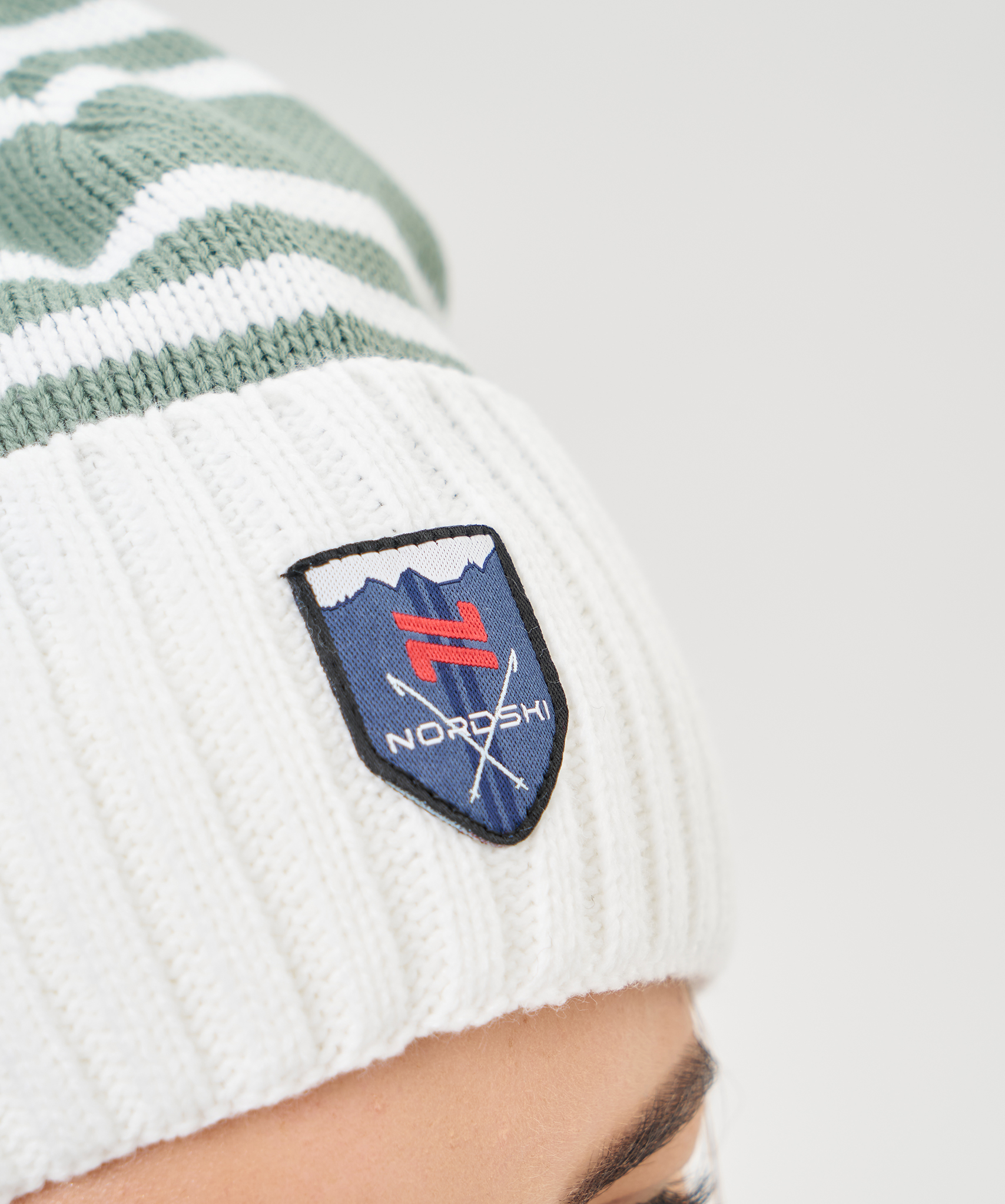 Шапка Nordski Severe Ice Mint/White